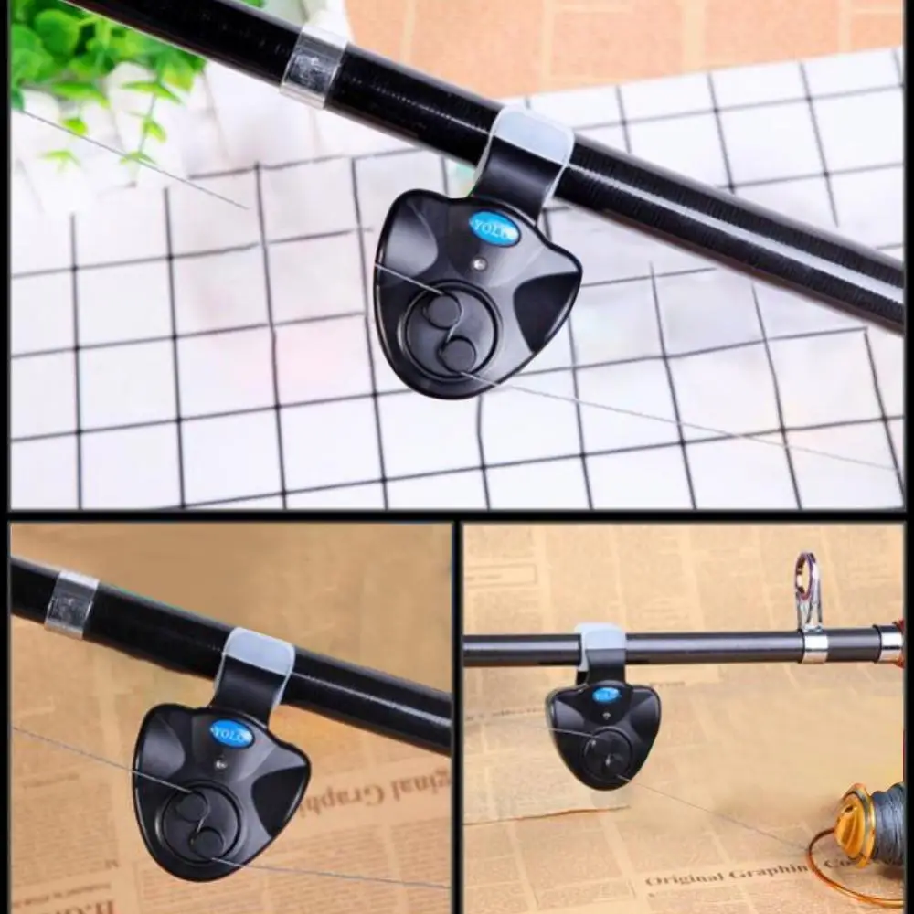 

Fishing Alarm Fish Bite Alarm Loud Sound Bell Clip On Fishing Rod Fishing Electronic LED Light Fishing Tackle Tools Accessories