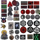ИК Инфракрасная Светоотражающая Valknut Valhalla тактическая нашивка викингов ворона блестящая эмблема от солнца военный значок аппликации