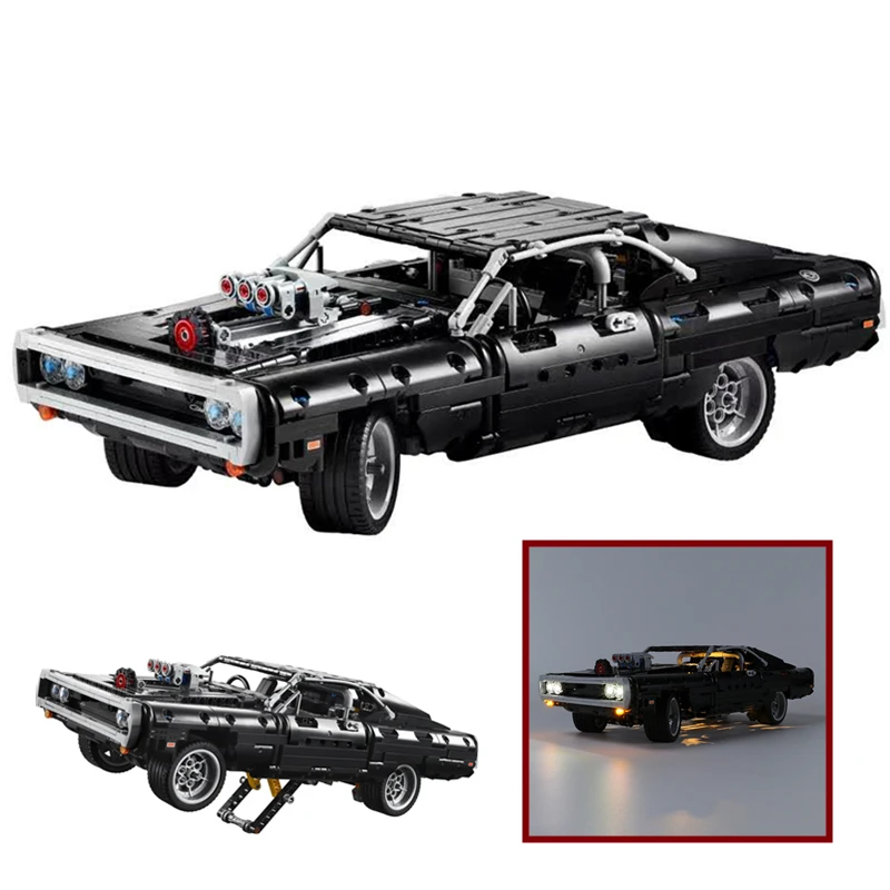 

Technical Car Series Supercar Led Kit Dom S Dodged Charger FIT 42111 Model Blocks Building Blocks Bricks Toy