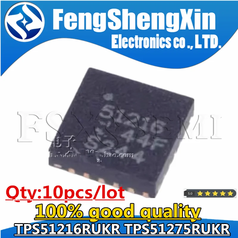 

10pcs TPS51216RUKR TPS51275RUKR 51216 51275 TPS51216 TPS51275 QFN Chips