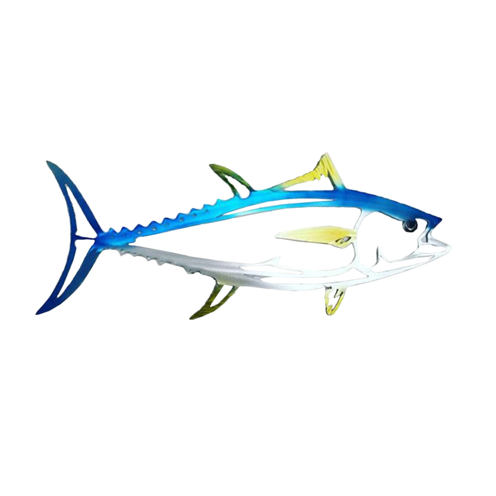 

Creative Simulation Tunas Art Decor Metal Shark Wall Art Sculpture Simulation Wall Hanging Decoration Fish Shape Room Ornament