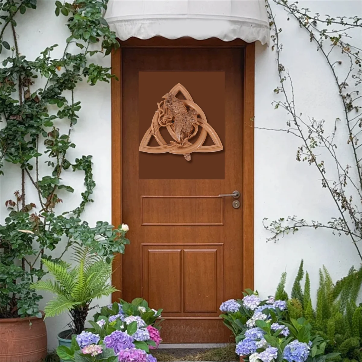 Скандинавские языческие боги резьба искусственная смола Настенный декор сад