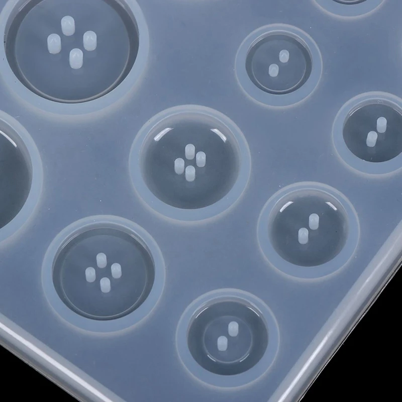 Силиконовая форма сделай сам кнопка из смолы ручной работы с отверстием кулон