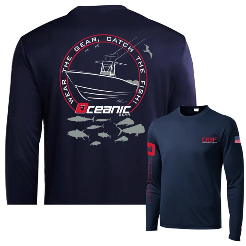 

Мужская рубашка с длинным рукавом Oceanic Fishing, защитные быстросохнущие Топы 50 + UPF, легкие тонкие дышащие рубашки для активного отдыха