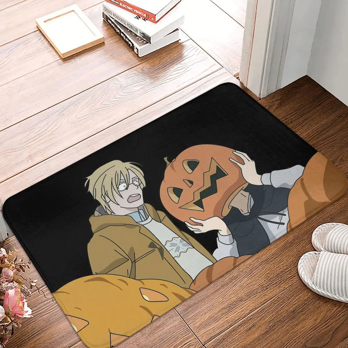 Banana Fish Ash Lynx Okimura Eiji Manga Aime Non-slip Doormat For Halloween Bath Kitchen Mat Outdoor Carpet Indoor Modern Decor
