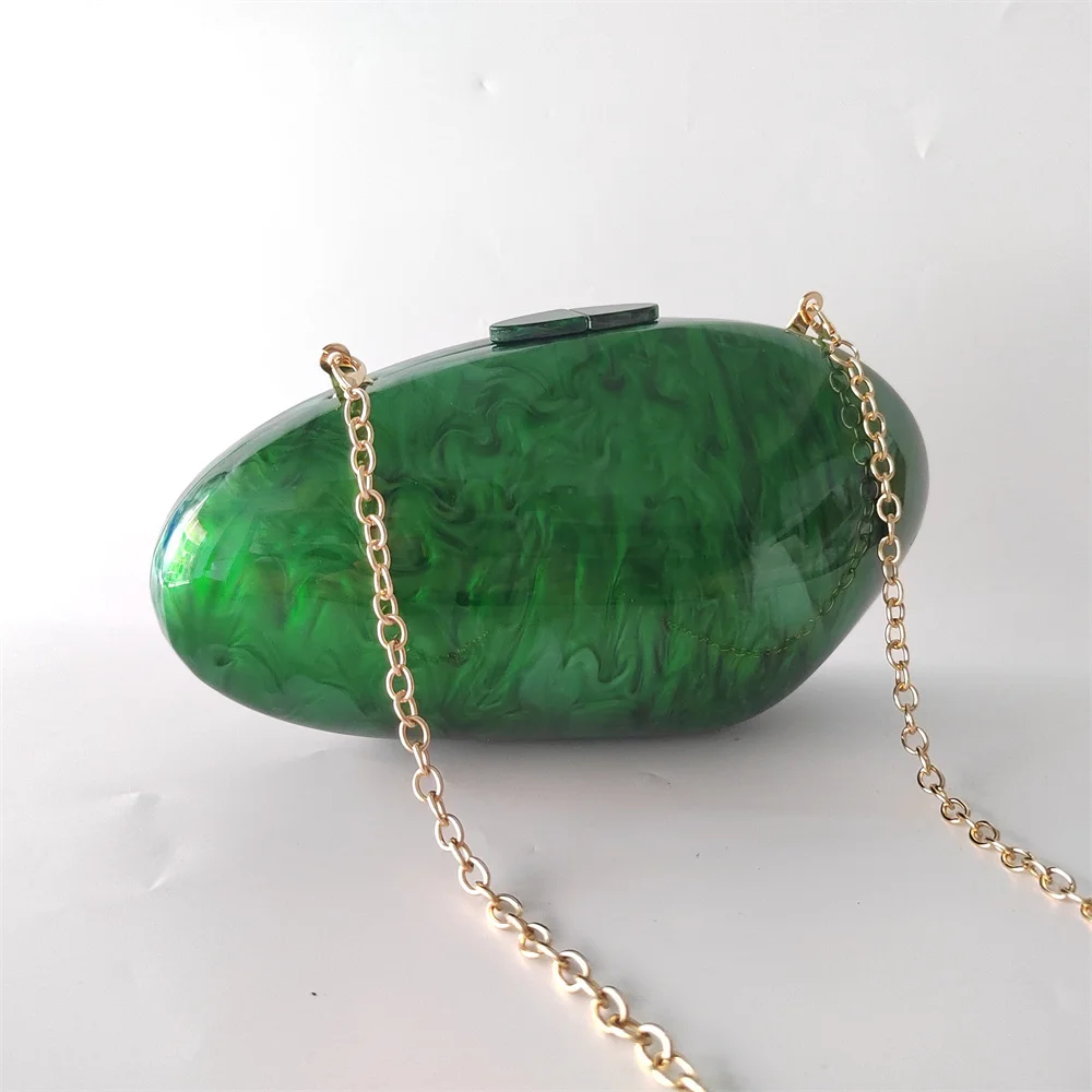 Abendtaschen Овальный эллипс форма Жемчуг белый зеленый абрикосовый розовый красный