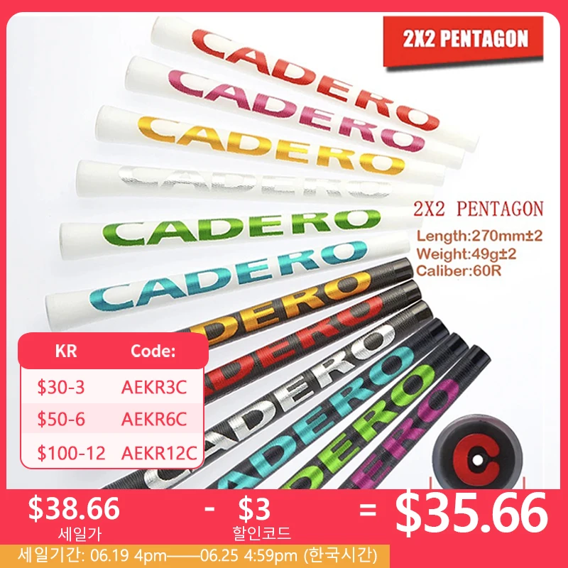 

Новые Кристальные стандартные 10 шт., доступны разноцветные держатели CADERO 2X2 AIR NER, рукоятки для гольфа, Прозрачная рукоятка для клуба