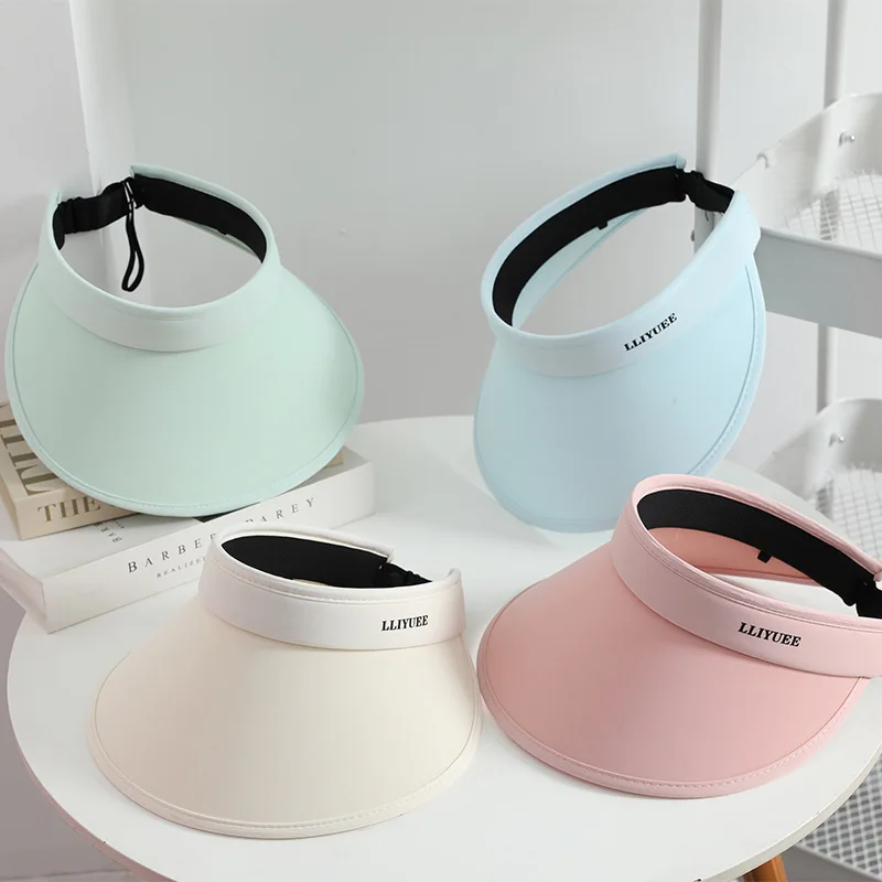 

Summer Empty Tops Sun Hat for Women Portable Hair Bands Caps Women Sunscreen Hats Packable Foldable Outdoor Travel Beach Cap