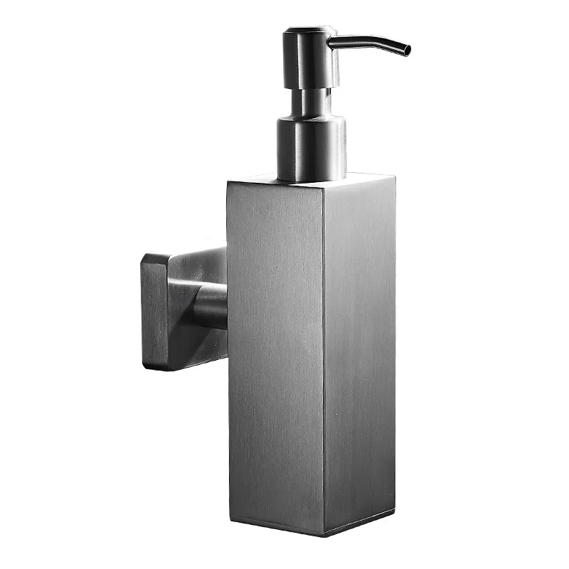 Дозатор жидкого мыла для ванной комнаты настенный Золотой гель душа из