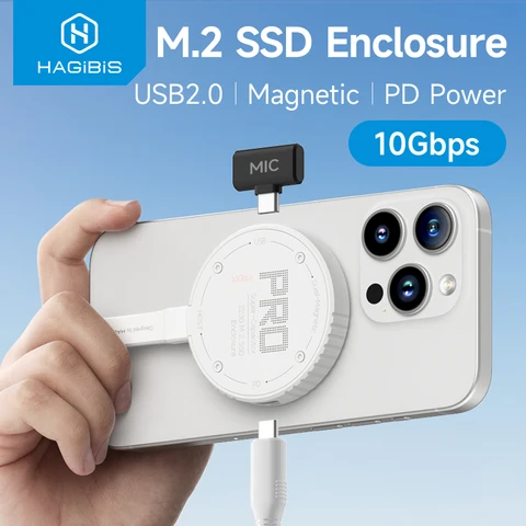 Hagibis Magnetic M.2 2230 NVMe SSD Enclosure USB C