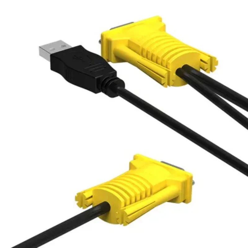 Фото KVM-кабель VGA 15PIN USB2.0 «папа-папа» для компьютерного монитора ТВ-кабели Адаптер Удлинитель Медный сердечник 1,5 м 1,8 м 3 м 5 м Линия №3
