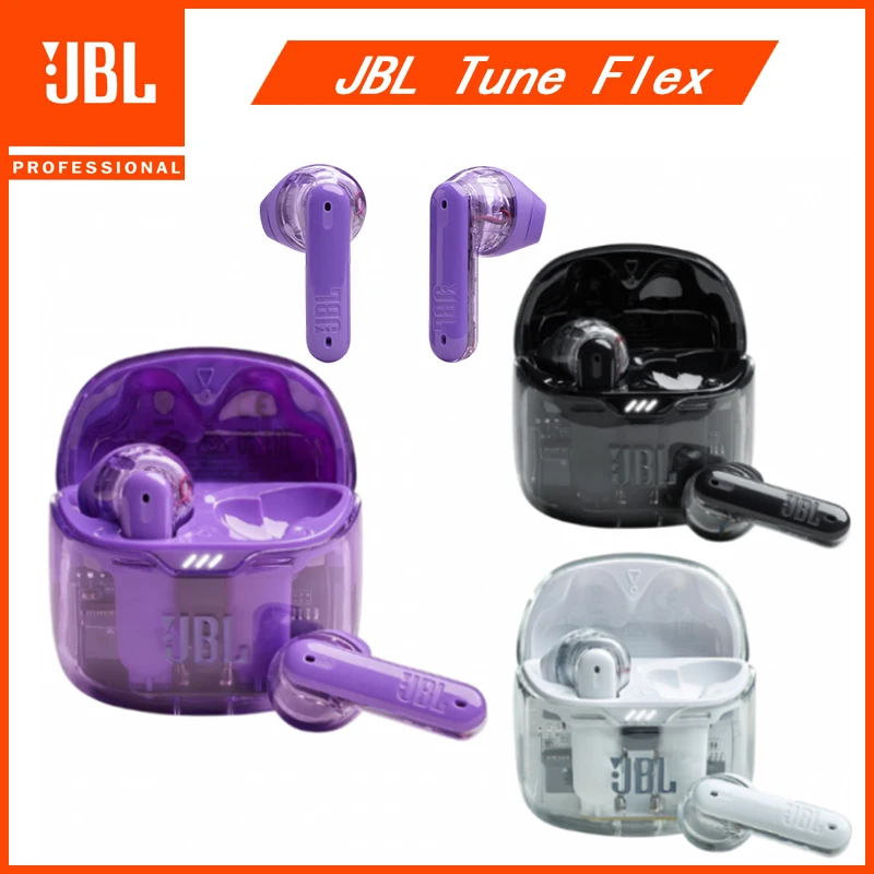 

Genuine JBL Tune Flex Ghost Bluetooth Earbuds True Wireless Earphones Noise Cancelling Gaming Headset Bass Sound ​with Mic