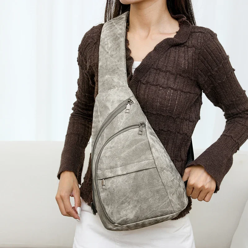 Поясные Сумки из искусственной кожи на молнии стильные универсальные простые