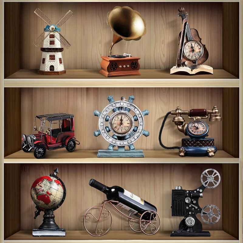 

Ретро гаджеты граммофон креативная домашняя гостиная европейская одежда Кофейня магазин светильник роскошные украшения для винного шкафа