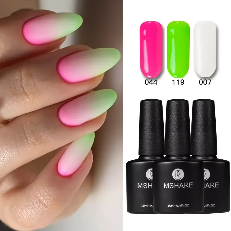

Ombre Nails Milky Gradient Baby Boomer Gel Nail Polish Design White Pink Green Soak Off 3pcs Set Kit Nail Art
