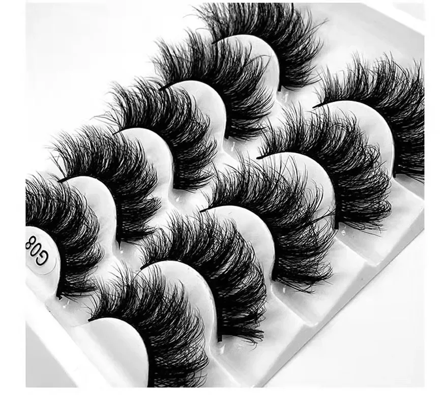 

Ресницы Накладные натуральные из 100% норки, 8-26 мм, 5 пар