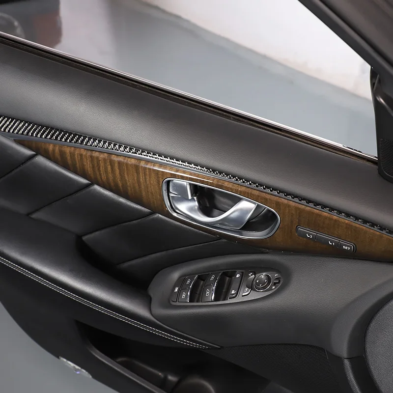

Для Infiniti Q50 2015-2022 мягкое углеродное волокно Автомобильная фотозащита наклейка Аксессуары для модификации интерьера