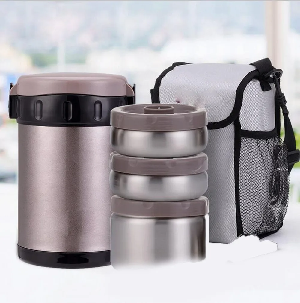 Insulated Lunch Box Lunch Jar cup thermo 1800ML Stainless Steel Container For Soup Vacuum Flask Thermos for Hot Food Bottle