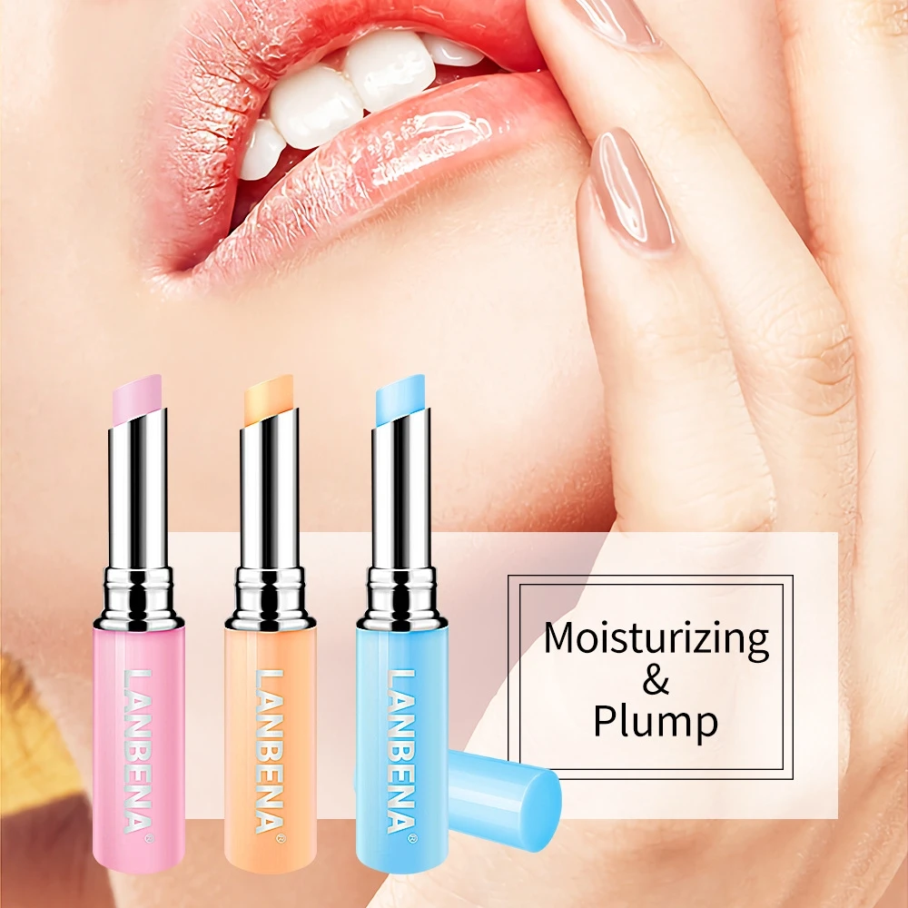 

Hyaluronic Acid Warm Change Lip Balm Moisturizing Repair Anti Dryness Crack Nourishing Long Lasting Non-sticky Beauty Lip Care