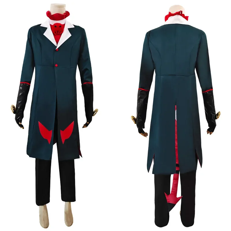 

Anime Helluva Boss Blitzo Cosplay Costume Party Uniform Suit with Tail Halloween Birthday Party Carnival Christmas Outfit
