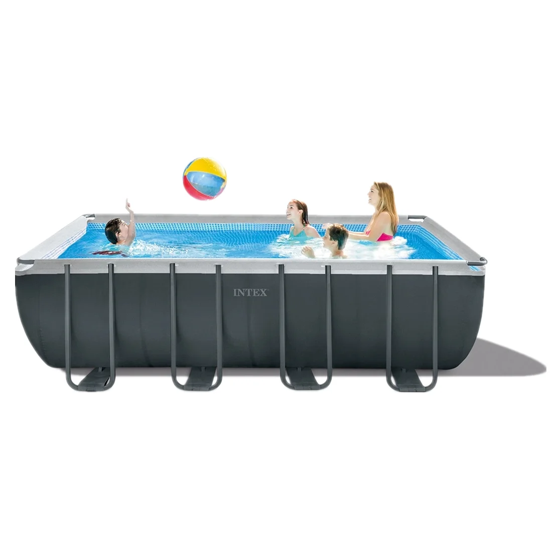 

Intex 26356 Outdoor Swimming Pool With High Quality PVC Material Ultra Xtr Rectangular Pool Set With Sand Filter Pump
