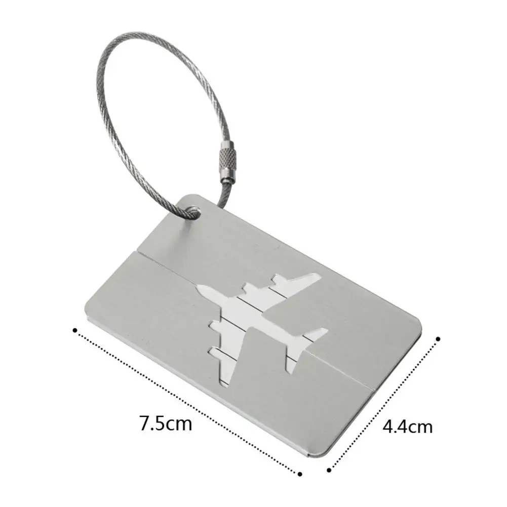 Fashion Metal Creative Flying Aluminium Alloy Luggage Tag Suitcase ID Address Holder Baggage Boarding Tag Portable Label Bag