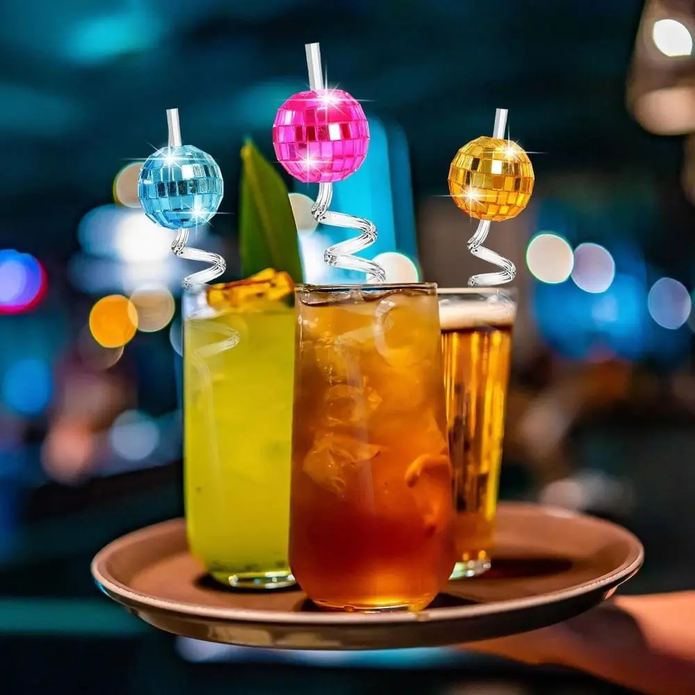 Зеркальный шар для дискотеки из ПВХ соломенный спиральный изгиб товары