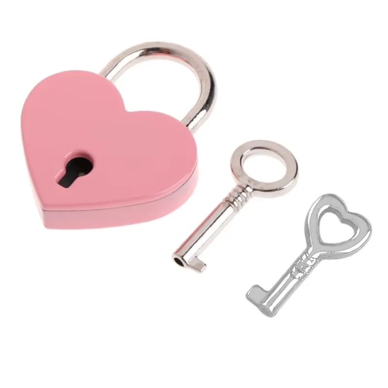 Фото Винтажный замок в форме сердца для Wish Lock с свадебными навесными замками на ключо для юбилея №3