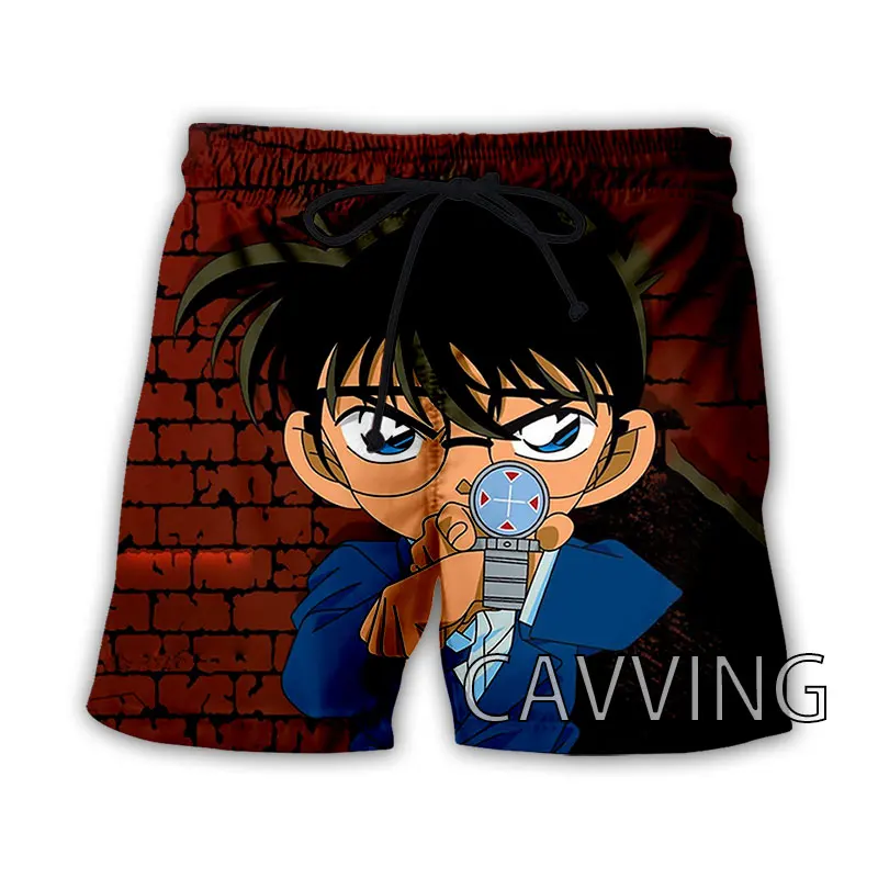 

CAVVING 3D Printed Detective Conan Summer Beach Shorts Streetwear Quick Dry Casual Shorts Sweat Shorts for Women/men K02