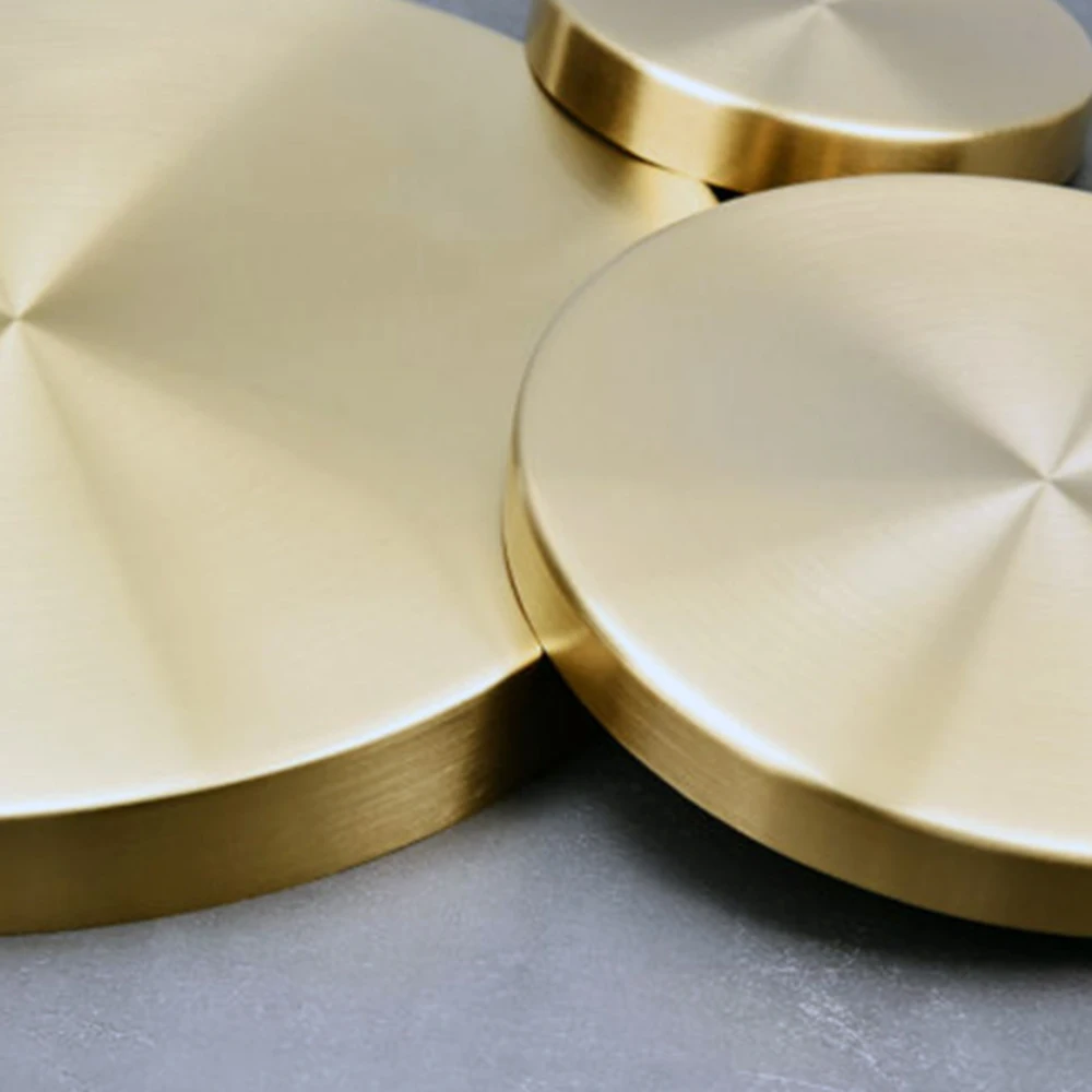 Decorative Round Tray Golden Jewelry Cosmetic Storage Box Suitable for Bathroom Dresser Beverage Breakfast Tea | Дом и сад