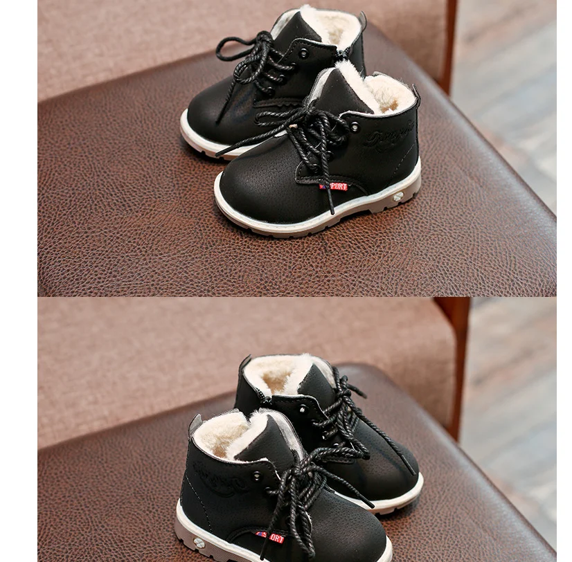 

Детские ботинки на платформе до щиколотки, детская повседневная обувь для снежной погоды, женские ботинки для девочек