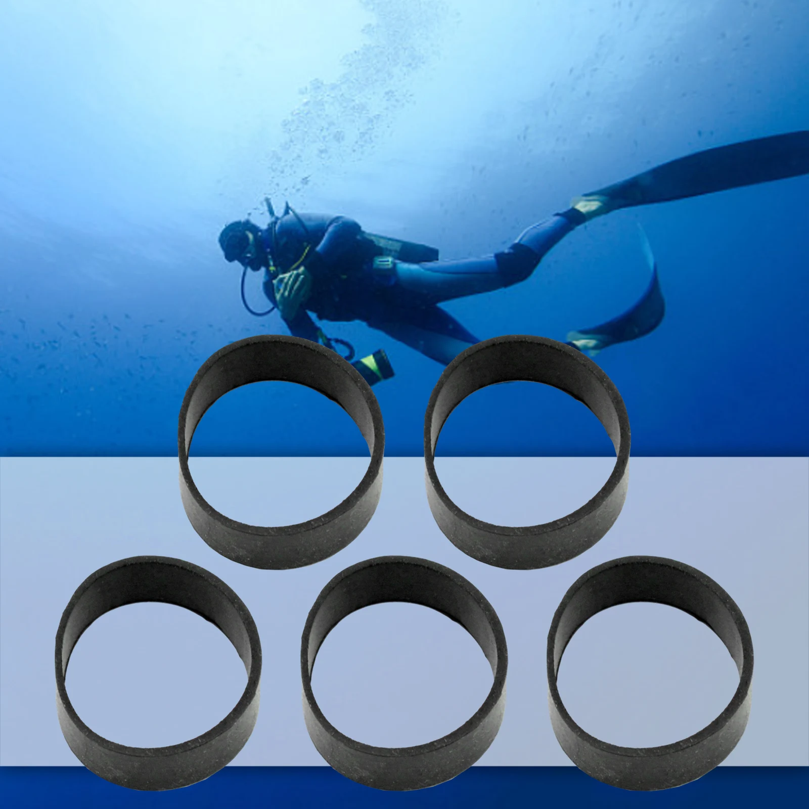

5 Pieces Of Rubber Fixed Rings For Diving Inner Diameter 32MM Webbing O-Ring Seal Washer Spare Underwater Equipment Accessories