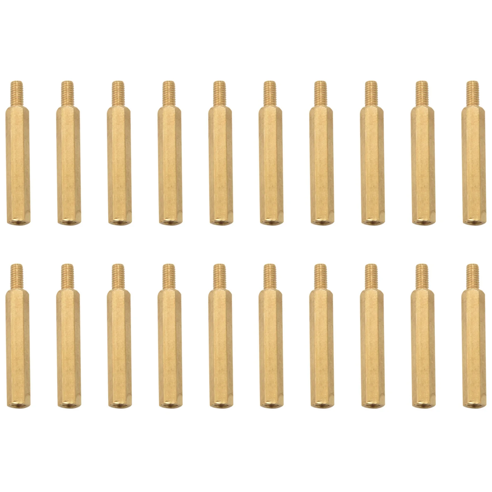 

20 pieces M3 Male x M3 Female Thread PCB Stand-off Spacer 30 mm length