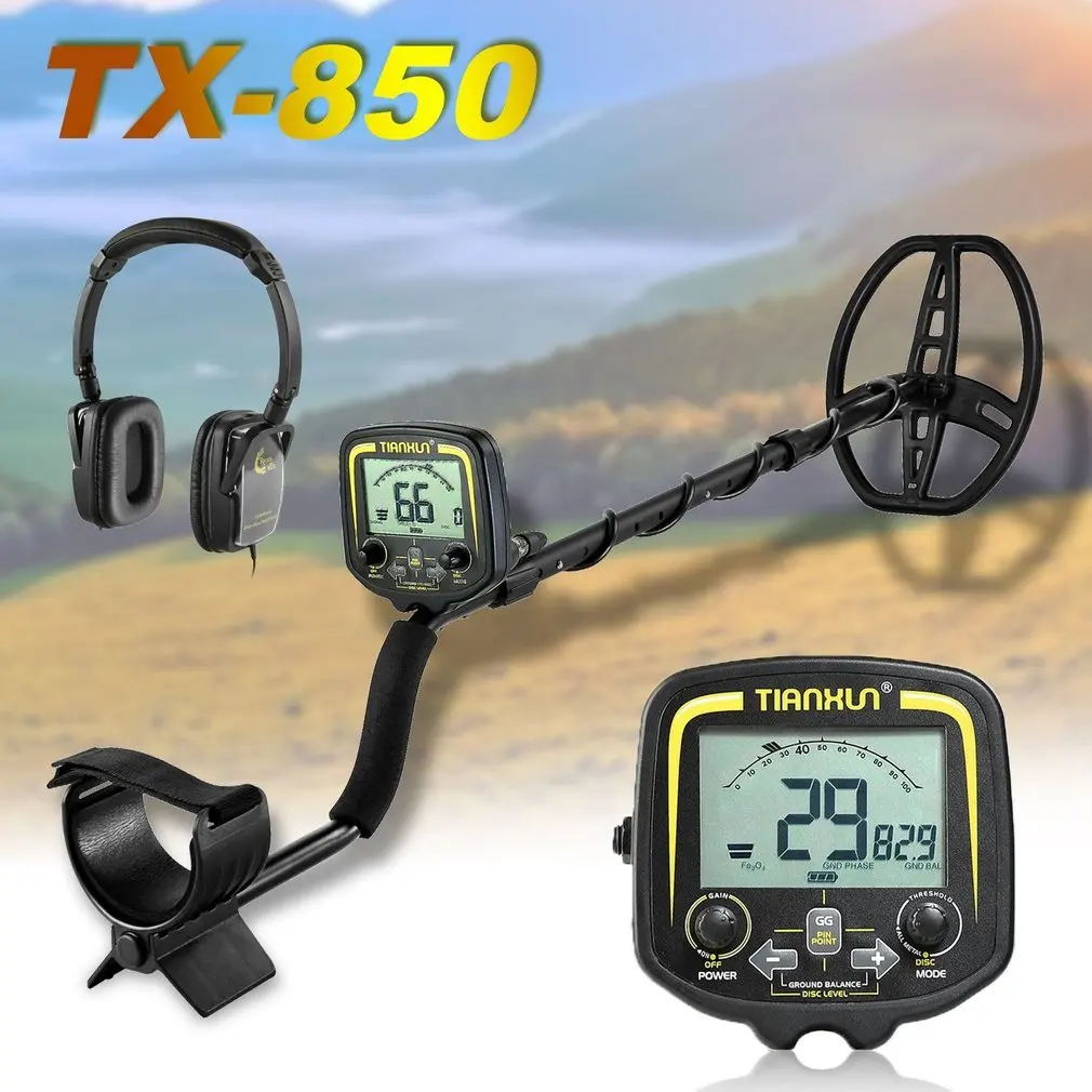 

2022 TX-850 Professional Metal Detector 2.5m Underground Depth Scanner Finder Gold Detector Treasure Hunter Detecting Pinpointer