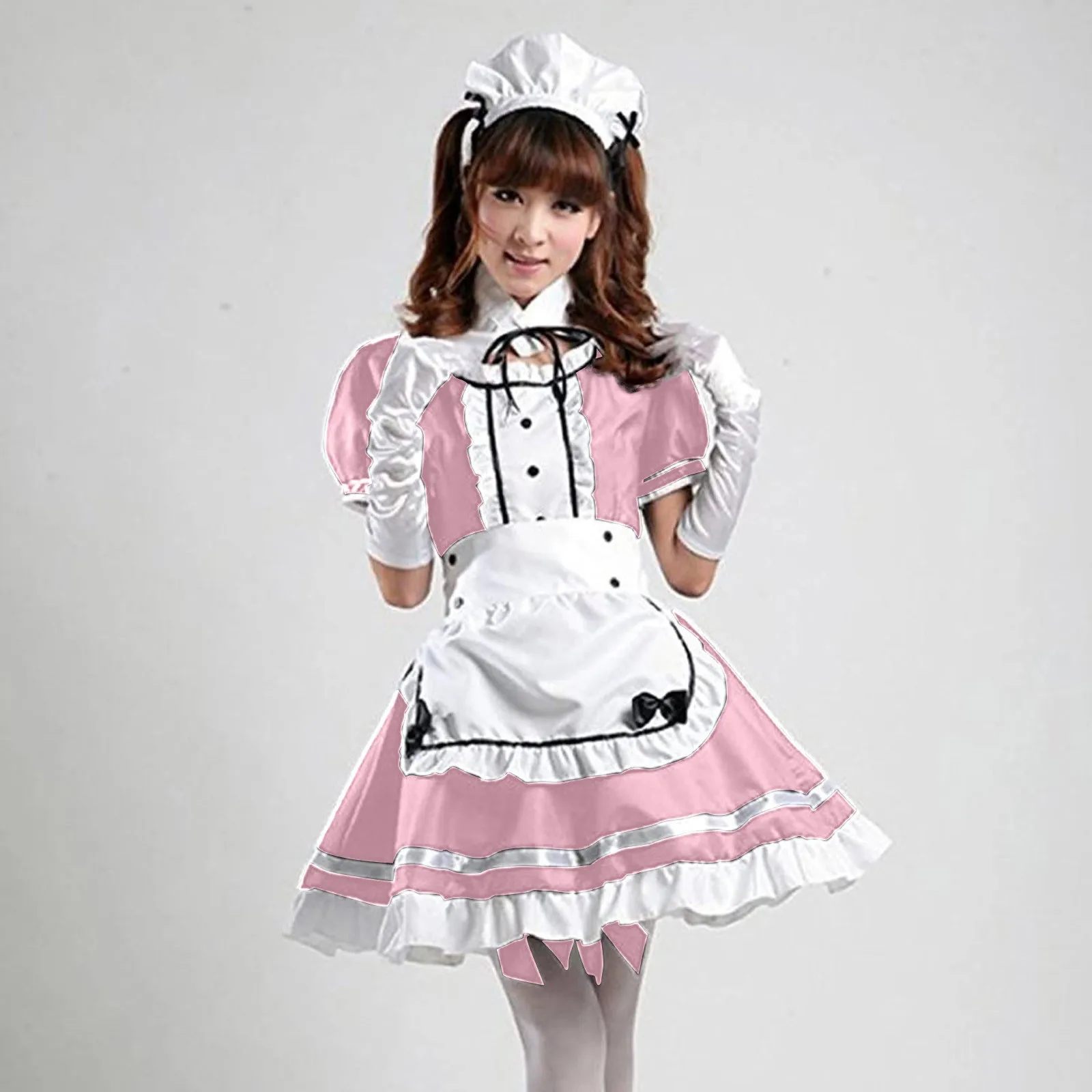 

Sexy Perspective Lingerie Women Lace Sling Sexy Suit Pajamas Maid Underwear With Bra Skirt Lingerie Maid Cosplay Costume Women