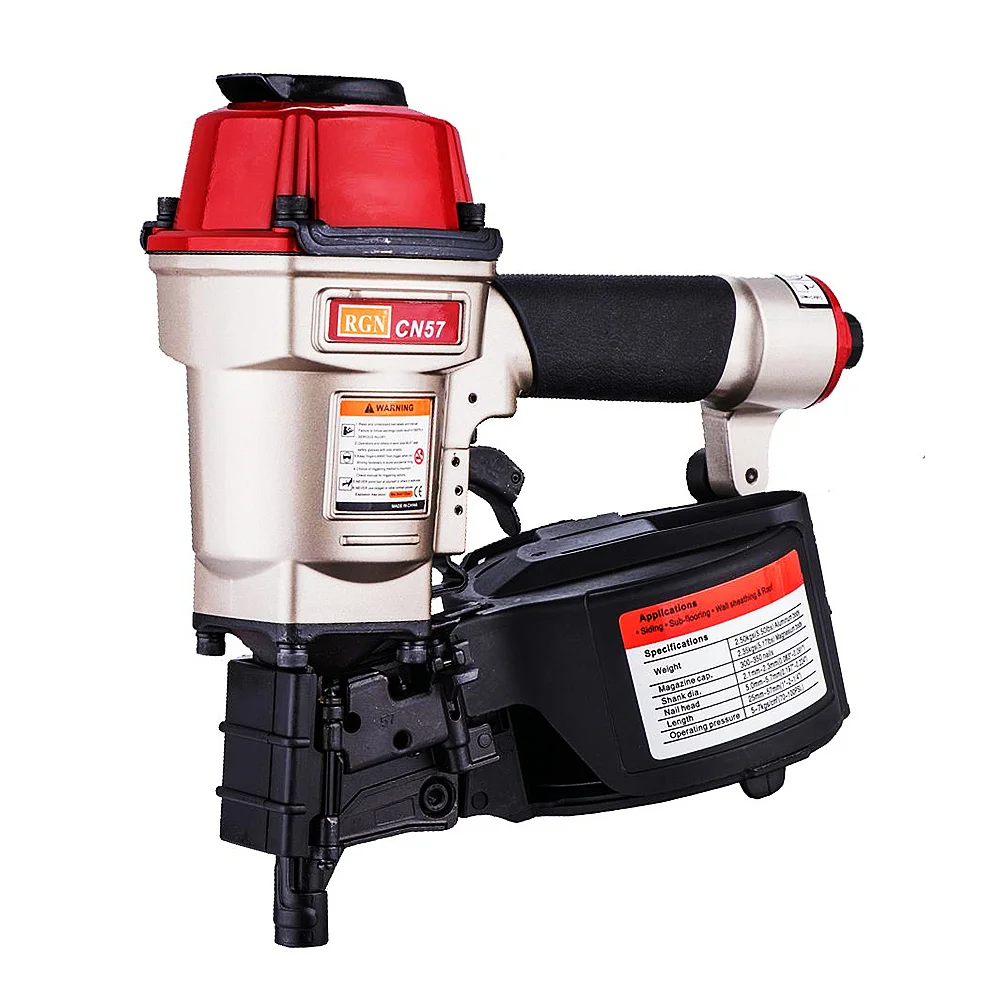 Следующее название товара на русском языке: CN55 CN57 Пневматическая катушечная пневматическая сторонняя ножница для ногтей для деревянного паллетирования упаковочных ящиков и каркасов.