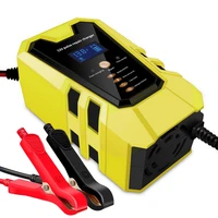 12v 6a 90w large power car battery charger battery charger maintainer for truck car agm lead acid battery pulse repair