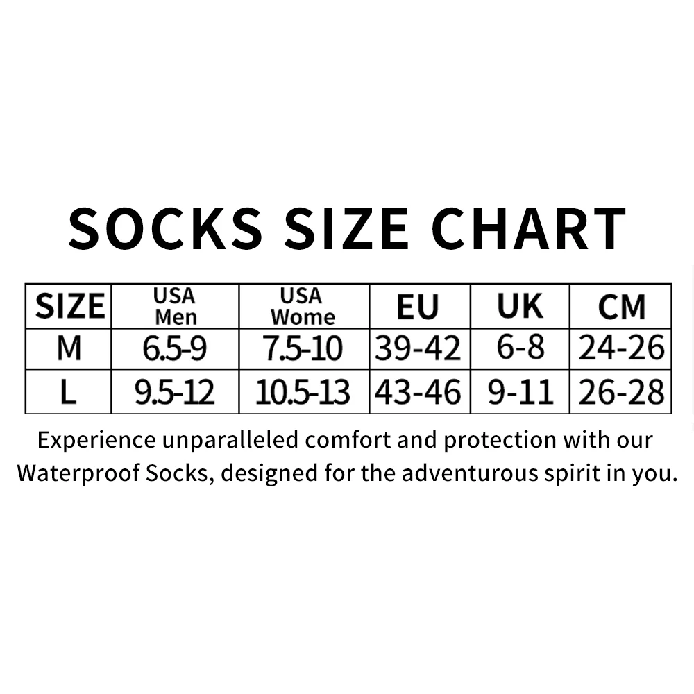 Водонепроницаемые носки для мужчин пеших прогулок бега велоспорта рыбалки