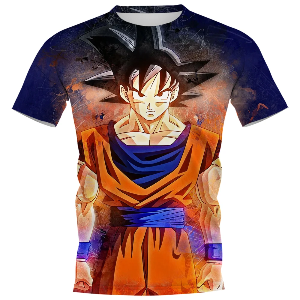 

CLOOCL Cartoon Goku T-shirt 3D Graphic Japan Anime Polyester Pullovers Tops Fashion Funny Streetwear Harajuku Men Clothing