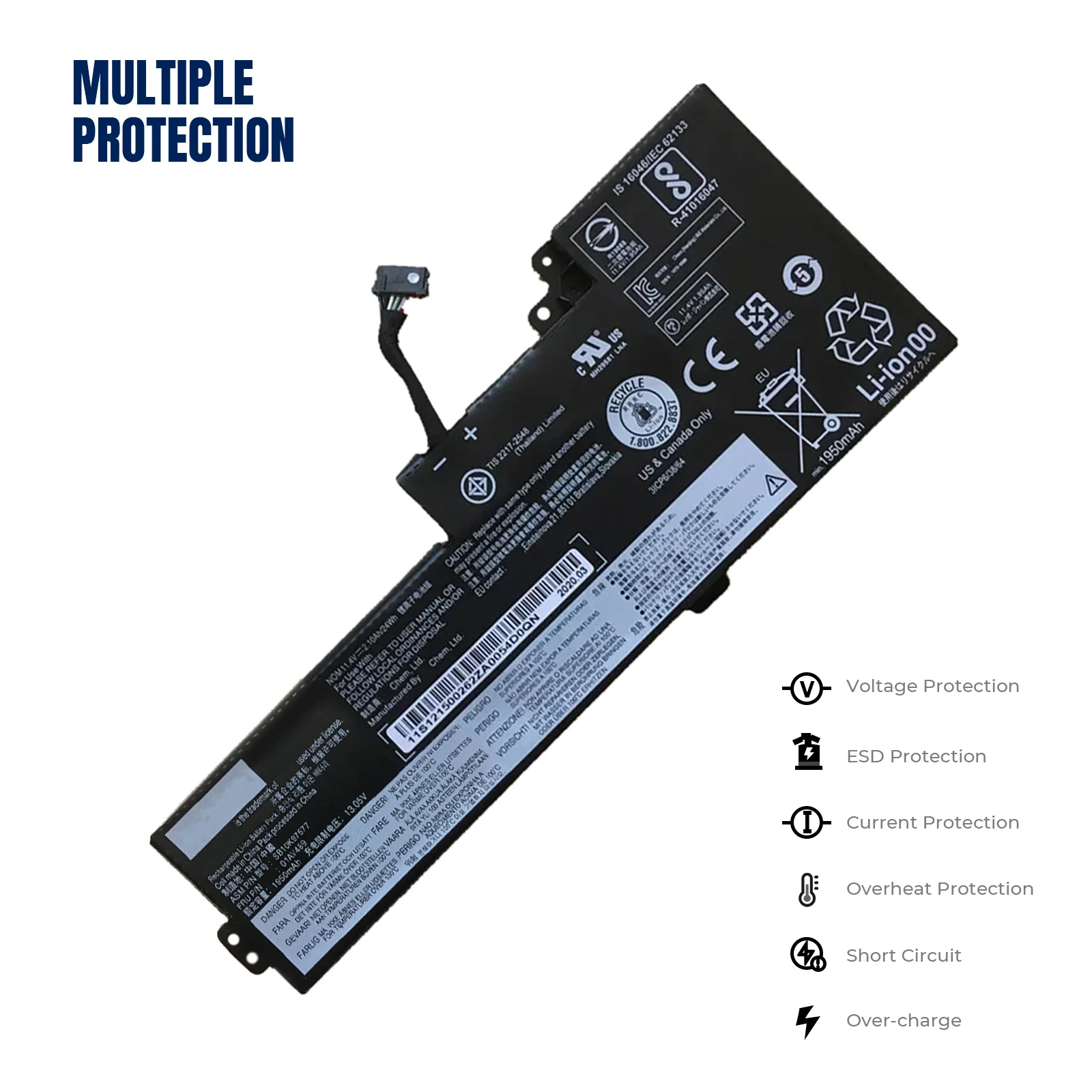 YOOFAN 01AV489 T470 T480 аккумулятор del ordenador портативный для Lenovo ThinkPad A475 A485 TP25 серии 01AV421 01AV420