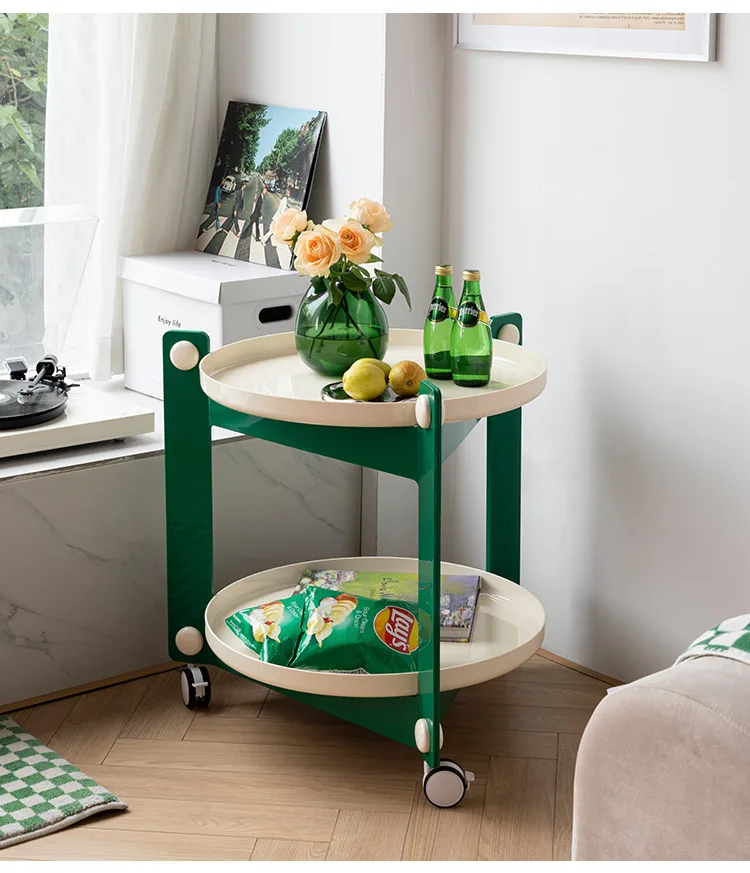 

Скандинавская акриловая пластиковая прозрачная тележка для домашних животных, стандартная кофейная сторона, съемное универсальное колесо с тормозом для гостиной, столовой