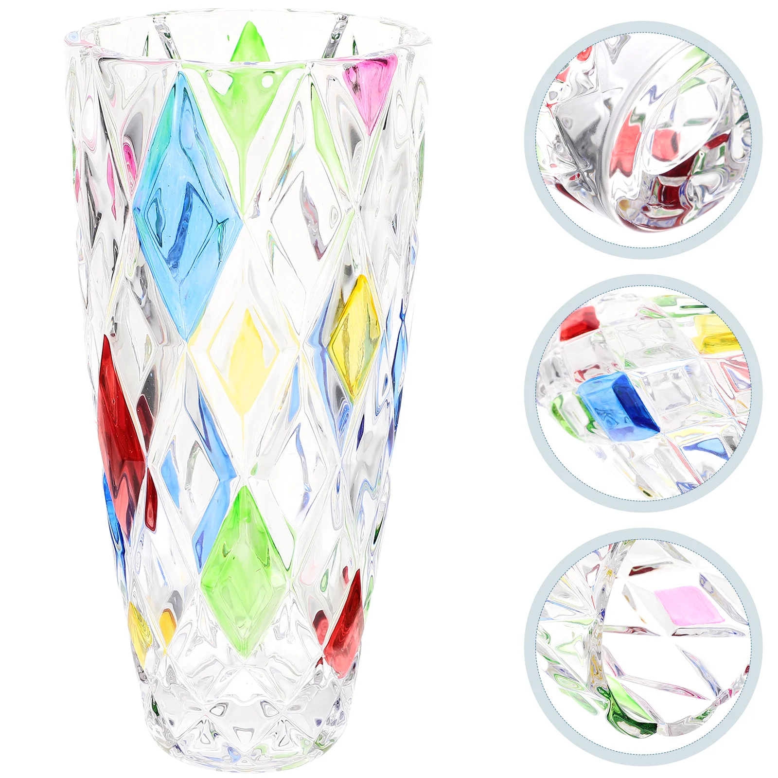 

Crystal Glass Vase Home Vase Dining Table Vase Living Room Decorative Vase