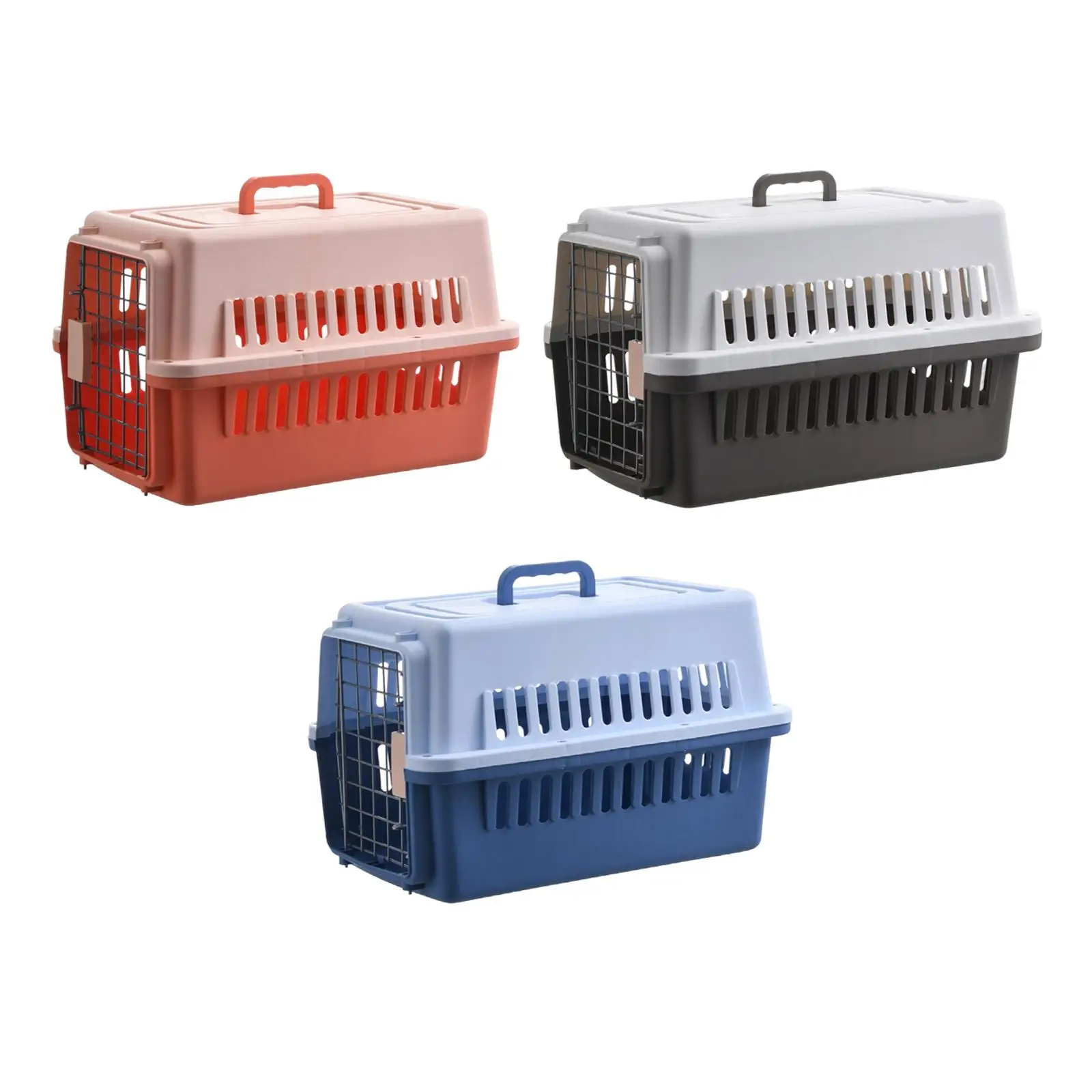 Hard Sided Pet Carrier Breathable Puppy Crate Organizer Case