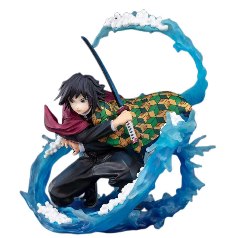 

25cm Anime Figure Demon Slayer 17CM Tomioka Giyuu Water Breathing Action Figures PVC Model Toys Kimetsu No Yaiba Gift For Kids