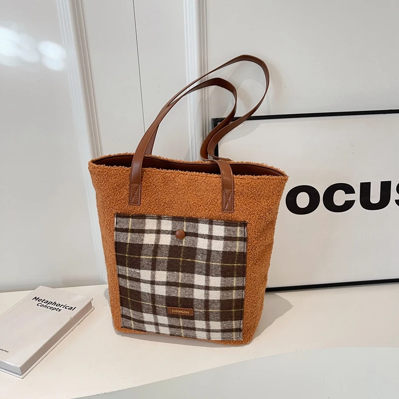 Твердые сумки-тоут большой вместимости замшевые новинка 2025 высококачественные