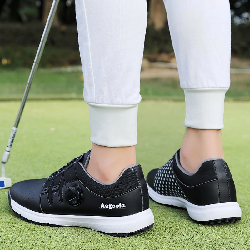 2022 Spring New High Quality Golf Coach Shoes Men's Turnbuckle White Waterproof Golf Sneakers Men's Golf Sneakers Size 39-47