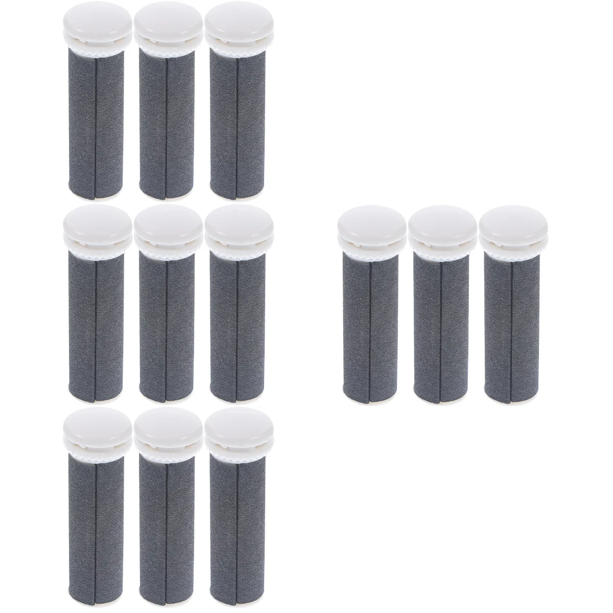 

12 Pcs Foot Grinder Replacement Head File Roller Part Electric Pedicure Supplies Filling Refill Abs Accessories Tools