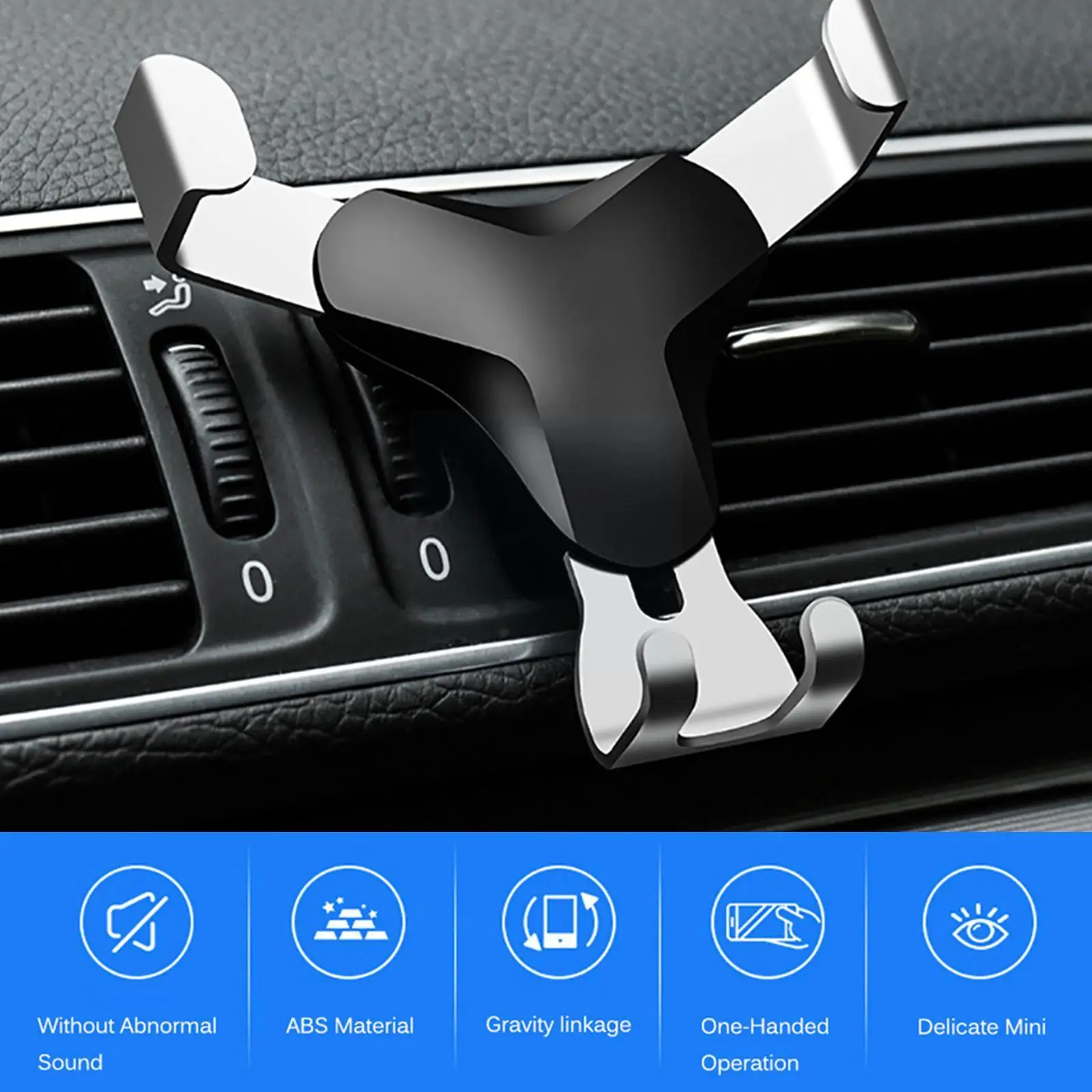 

Gravity Car Air Outlet Phone Holder Mobile Stand Smartphone GPS Support Mount For IPhone 13 12 11 Pro 8 Samsung Xiaomi N2R8