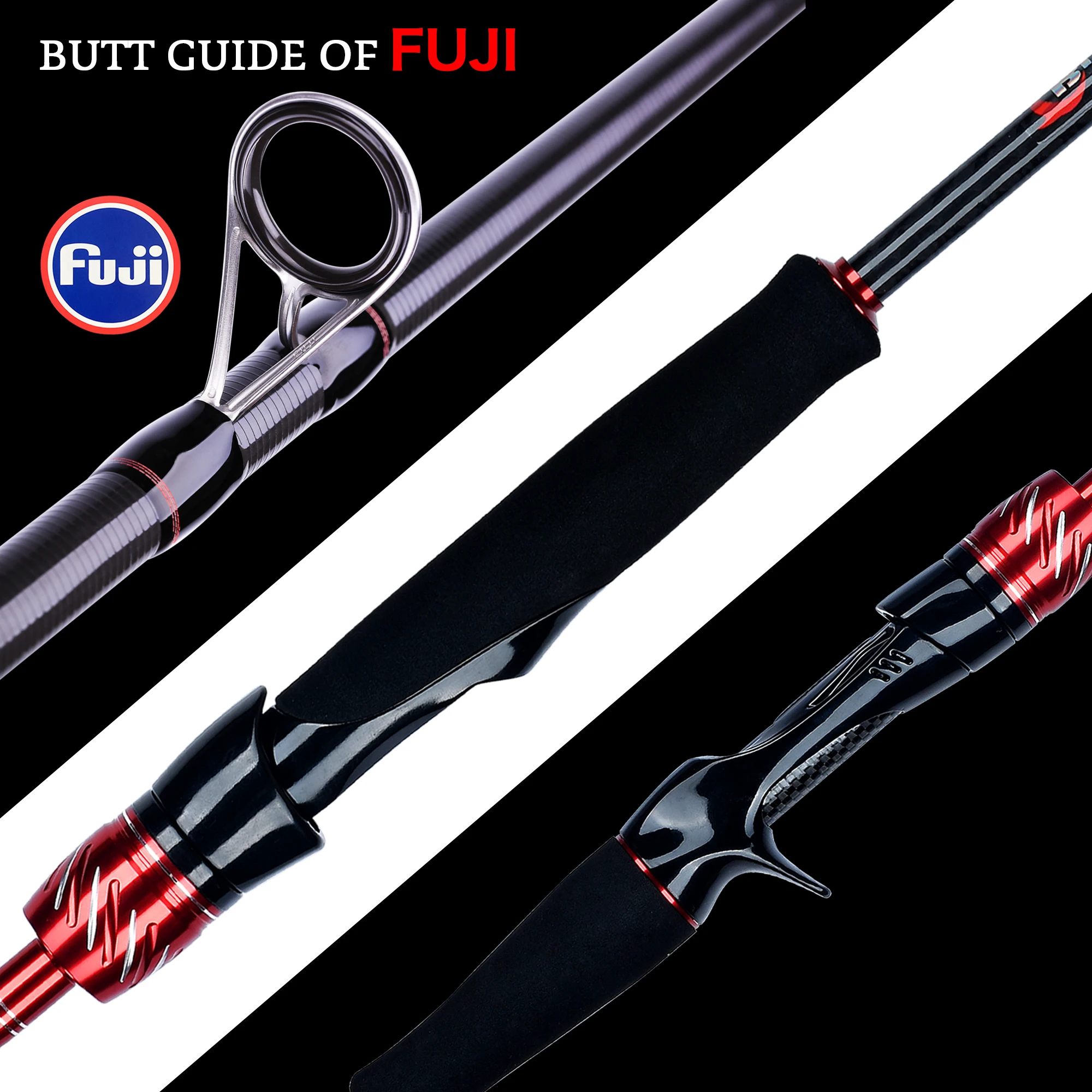 BIUTIFU Fuji Mini Traveller Спиннинговая Удочка Для Приманки T800 Carbon Super Light Fast Action 5-42g 1 8/2 1/2 4/2 7/3