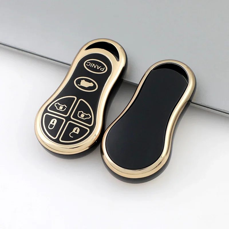 

6 кнопок из ТПУ, автомобильный входной пульт дистанционного управления, чехол-брелок для Chrysler Voyager Cruiser для Dodge Ram Dakota Jeep Cherokee Keyless